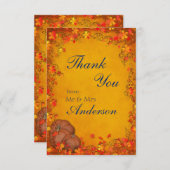 Autumn Bliss Wedding Bedankt (Voorkant / Achterkant)