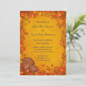 Autumn Bliss Wedding Kaart (Staand voorkant)