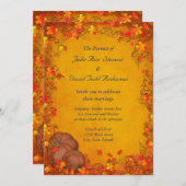 Autumn Bliss Wedding Kaart (Voorkant / Achterkant)