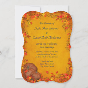 Autumn Bliss Wedding Kaart