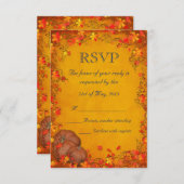 Autumn Bliss Wedding RSVP (Voorkant / Achterkant)