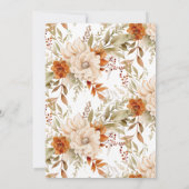 Autumn Blossom Baby shower Uitnodiging (Achterkant)