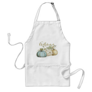 Autumn Blue Pumpkin Apron Standaard Schort