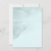 Autumn Blue Pumpkin en Ginkgo Wedding Kaart (Achterkant)