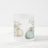 Autumn Blue Pumpkin Frosted Mok (Center)