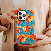 Autumn Blue Pumpkin iPhone Case Mate