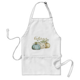 Autumn Blue Pumpkin Schort