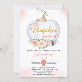 Autumn Blush Een kleine pompoen Herfst Baby shower Kaart