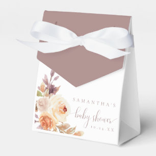 Autumn Boho Bloemen Rustiek Baby shower Bedankdoosjes