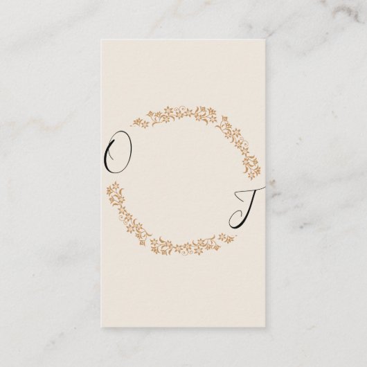 Autumn Boho Blooms | Carte de boîtier Mariage mode (Dos)