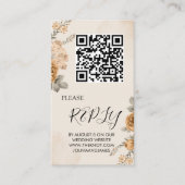 Autumn Boho Blooms | Carte de boîtier Mariage mode (Devant)
