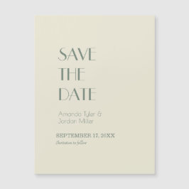 Autumn Boho Deco | Cream Save the Date Magnet Magnetische Uitnodiging