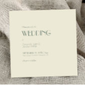 Autumn Boho Deco | Cream Square All One Weddenscha Kaart