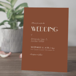 Autumn Boho Deco | Rust in één bruiloft Kaart