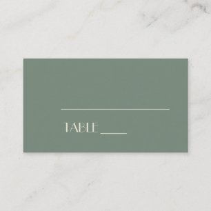 Autumn Boho Deco Sage Green Wedding Place Card Plaatskaartje