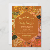 Autumn Boho floral lijst uitnodiging (Voorkant)