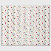 Autumn Boho laat Herfst Forest Waterverf Cadeaupapier (Vlak)