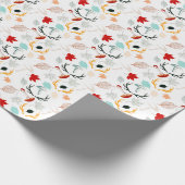 Autumn Boho laat Herfst Forest Waterverf Cadeaupapier (Hoek)