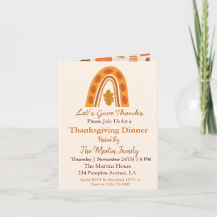 Autumn Boho Rainbow Thanksgiving Dinner