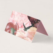 Autumn Boho Waterverf Floral Kaart (Achterkant)