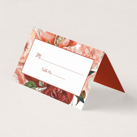 Autumn Boho Waterverf Floral Kaart (Voorkant)