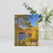 Autumn-boomlandschap, Maine Briefkaart (Staand voorkant)
