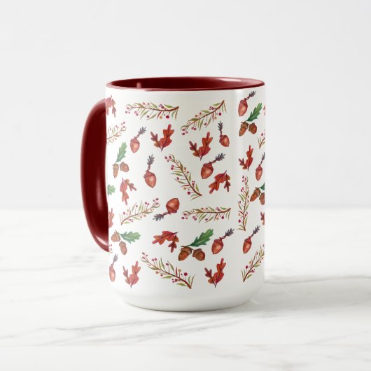 Autumn Botanical Art, Mok van eikels (Voorkant links)