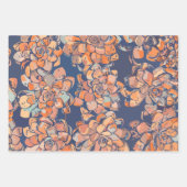 Autumn Botanicals in de "Earthy Neutrals" en "Navy Inpakpapier Vel (Voorkant)