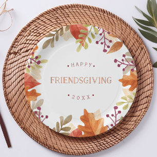 Autumn Bounty   Happy Friendsgiving Papieren Bordje