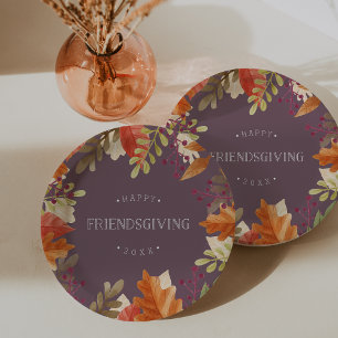 Autumn Bounty Happy Friendsgiving Papieren Bordje