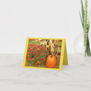 Autumn Bounty-Thanksgiving Feestdagen Kaart