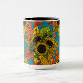 Autumn bouquet op blauw mok (Midden)