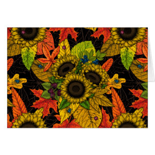 Autumn bouquet op zwart