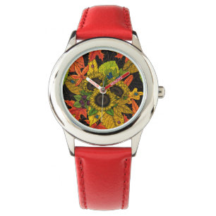 Autumn bouquet op zwart horloge