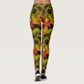 Autumn bouquet op zwart leggings (Achterkant)