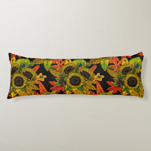 Autumn bouquet op zwart lichaamskussen