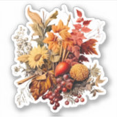 Autumn Bouquet Sticker (Voorkant)