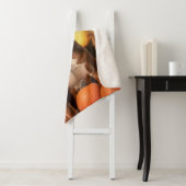 Autumn Boxer Dog Sherpa Deken (In situ)