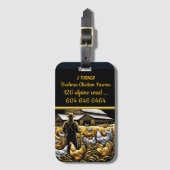 Autumn Brahma Chicken Farmer Bagagelabel (Voorkant (verticaal))