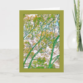 Autumn Branches Abstract leeg Wenskaart Kaart