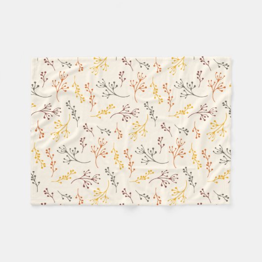 Autumn Branches Fleece Deken (Voorkant (Horizontaal))