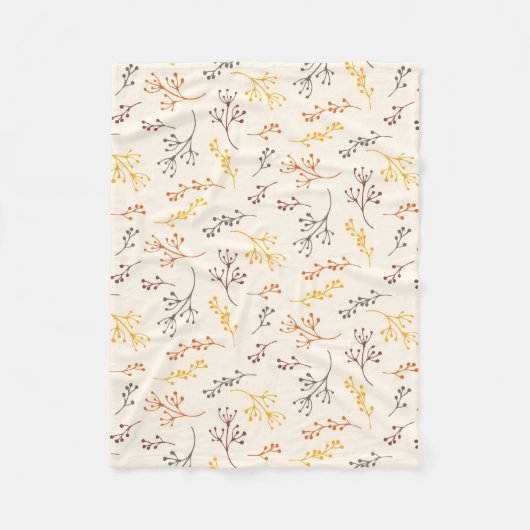 Autumn Branches Fleece Deken (Voorkant)
