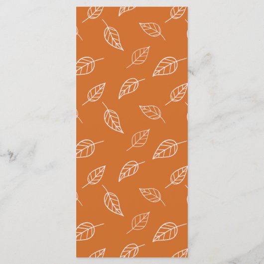 Autumn Branches Wedding Menu (Achterkant)