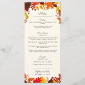Autumn Branches Wedding Menu (Voorkant)