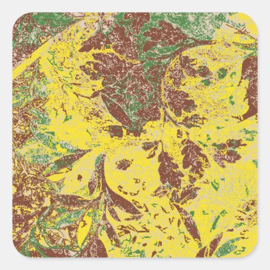Autumn Breeze Vierkante Sticker (Voorkant)