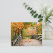 Autumn Bridge Briefkaart (Staand voorkant)