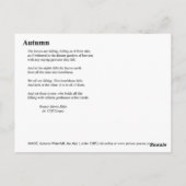 AUTUMN BRIEFKAART (Achterkant)