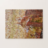 Autumn Buck Deer Art Puzzle (Horizontal)
