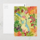 Autumn Bunny van Peppermint Art Briefkaart (Voorkant / Achterkant)