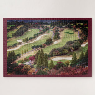 Autumn & Burgundy Golf Course Foto Legpuzzel
